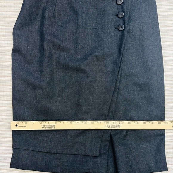 Escada Margaretha Key Wool Button Wrap Dress W/ Belt Size 44 FLAWED - Picture 8 of 16